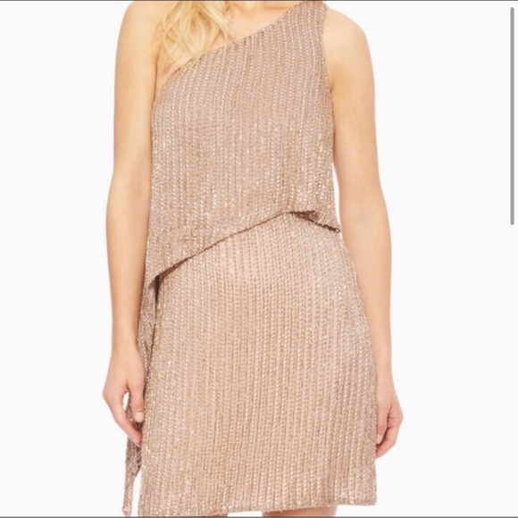 Parker One Shoulder Beaded Cocktail Dress - Picture 7 of 10